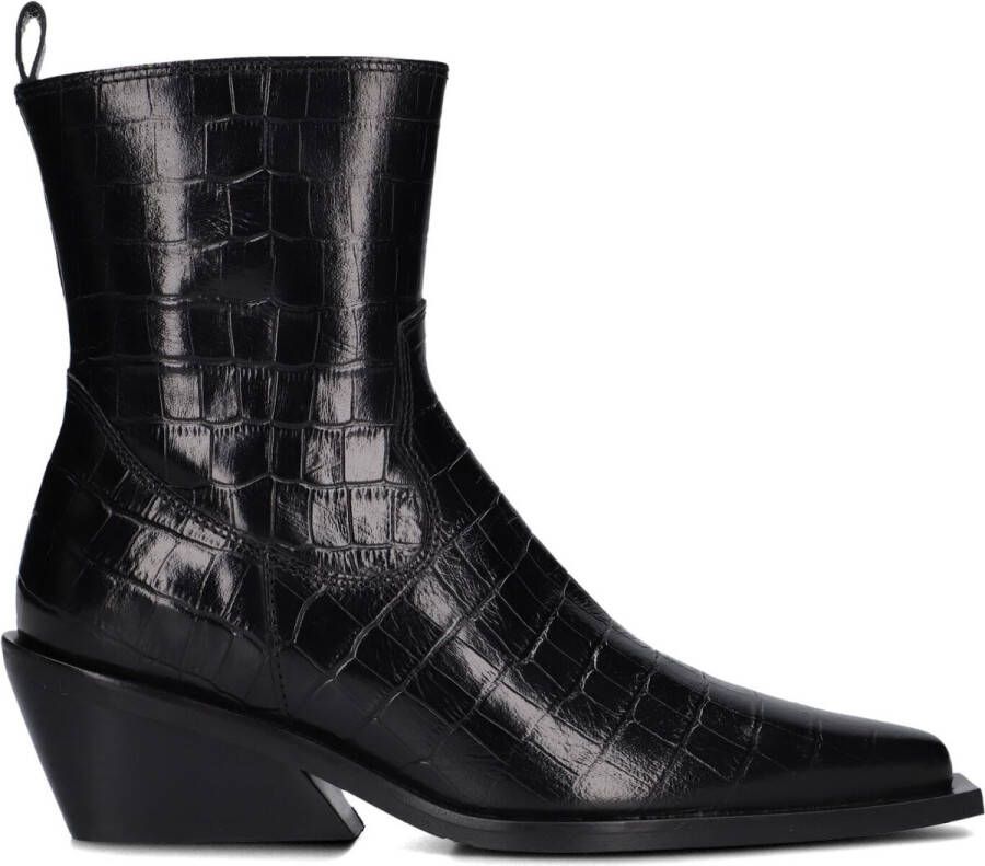 Billi Bi A7320 Enkellaarsjes Enkelboots met rits Dames Zwart