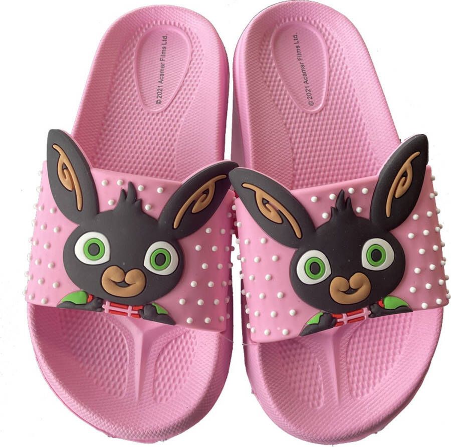 Bing Bunny Bing 3D Slippers Roze Instapslippers