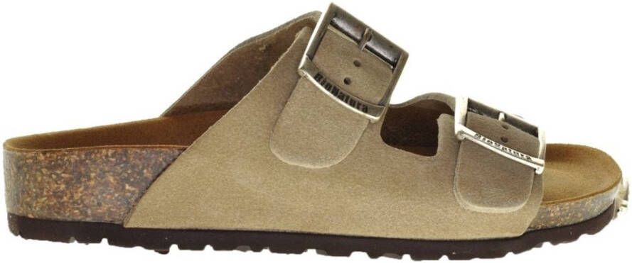 Bionatural Bionatura Tweeband Slipper Taupe Suede