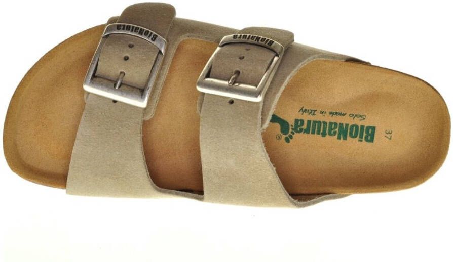 Bionatural Bionatura Tweeband Slipper Taupe Suede - Foto 2