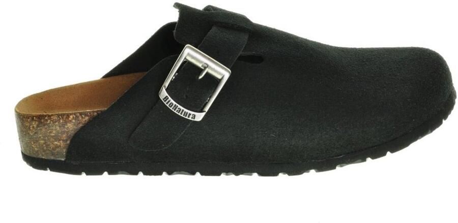 Bionatural Cebo Bionatura Clogs Zwart Suede Leder