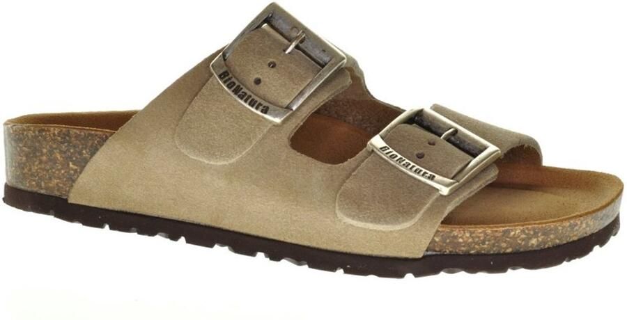 Bionatural Bionatura Tweeband Slipper Taupe Suede