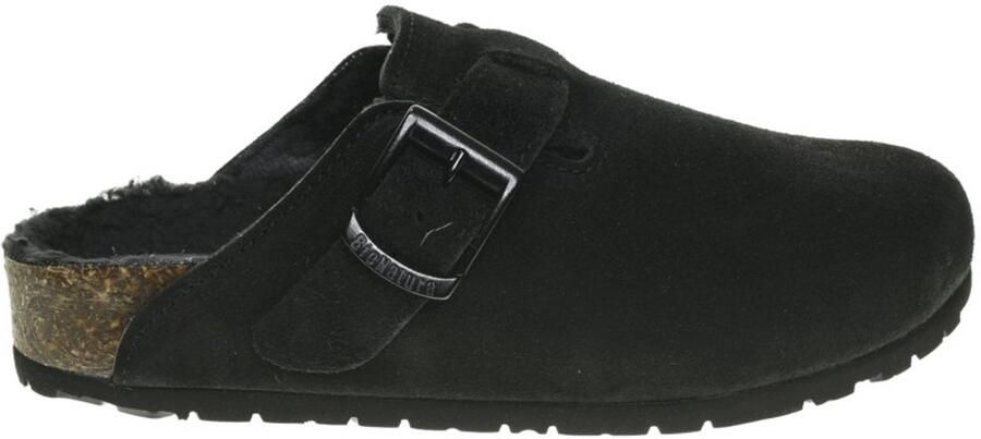 Bionatural Clogs Zwart Wol Suede Bionatura