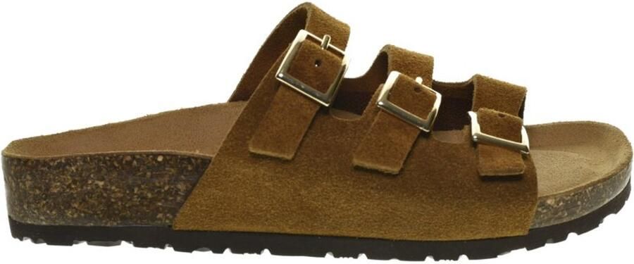 Bionatural Instap Slippers Cognac Suede Bionatura
