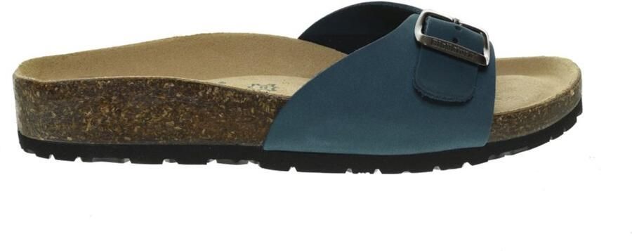 Bionatural Petrolblauw Eenband Slippers Bionatura