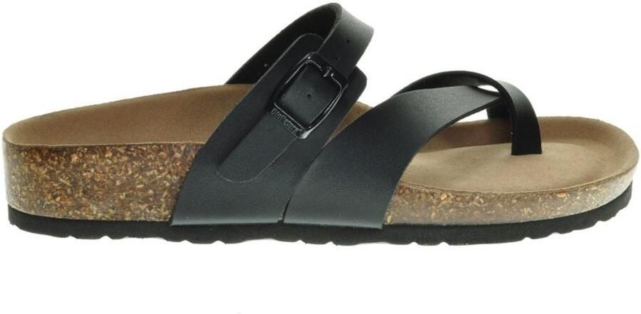 Bionatural Teenslipper Drieband Zwart Bionatura