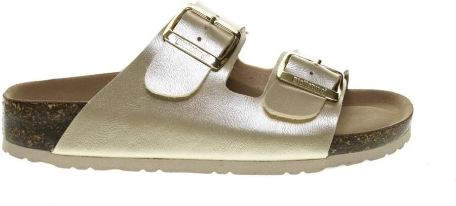 Bionatural Tweeband Slippers Goud Bionatura