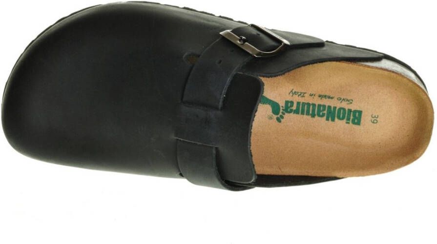 Bionatural Cebo Bionatura Clogs Zwart Leder