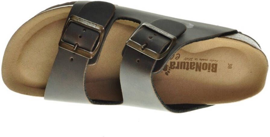Bionatural Donkerbruine Slippers Tweeband Bionatura