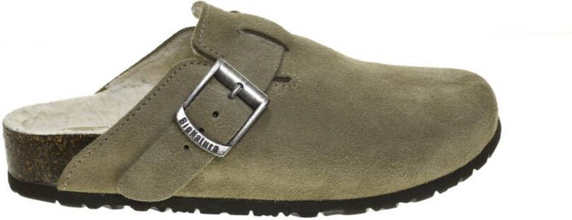 Bionatural Taupe Clogs Schapenvacht Bionatura