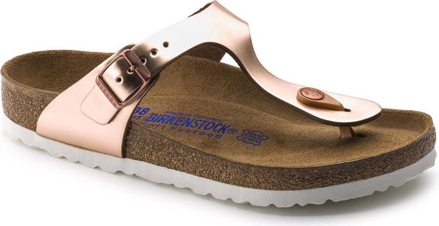 Birkenstock Gizeh Nl Wb Womens Metallic Copper Schoenmaat 35 Slides 1005048 - Foto 2