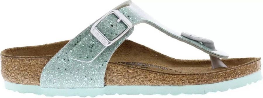 Birkenstock 1015775 Groen glitter Gizeh slipper Kleur Groen)