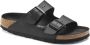 Birkenstock Arizona Slippers Triple Black Narrow fit | Zwart | Imitatieleer - Thumbnail 1