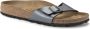 Birkenstock Madrid Dames Slippers Metallic Black Narrow fit | Zwart | Imitatieleer - Thumbnail 24