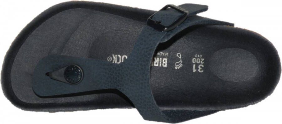 Birkenstock 122156 Gizeh blue red Normaal Teenslipper (32 Kleur Blauw )