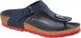 Birkenstock 122156 Gizeh blue red Normaal Teenslipper (35 Kleur Blauw ) - Thumbnail 3