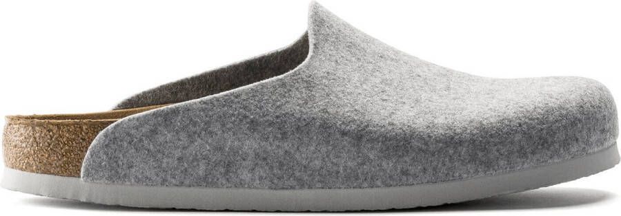 Birkenstock Amsterdam Light Gray narrow VEG Felt Wooly Home Unisex Pantoffels Lichtgrijs - Foto 3