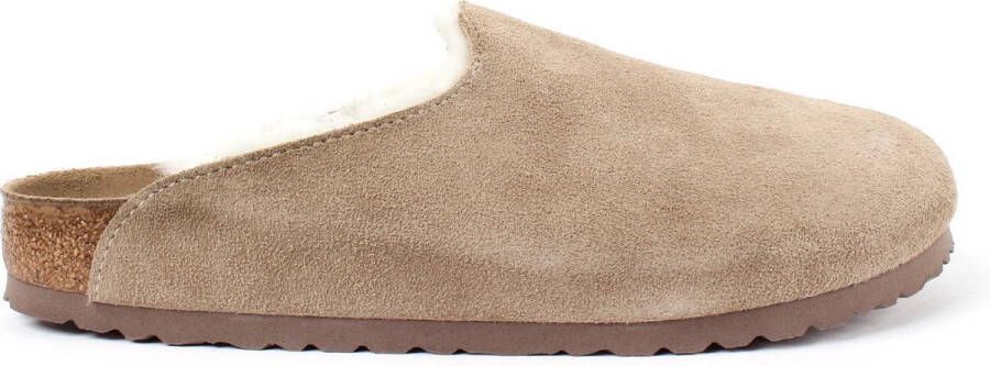 Birkenstock Amsterdam Pantoffels Taupe Narrow fit | Taupe | Suède