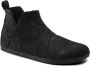 Birkenstock Andermatt Pantoffels Anthracite Narrow fit | Zwart | Wolvilt - Thumbnail 2