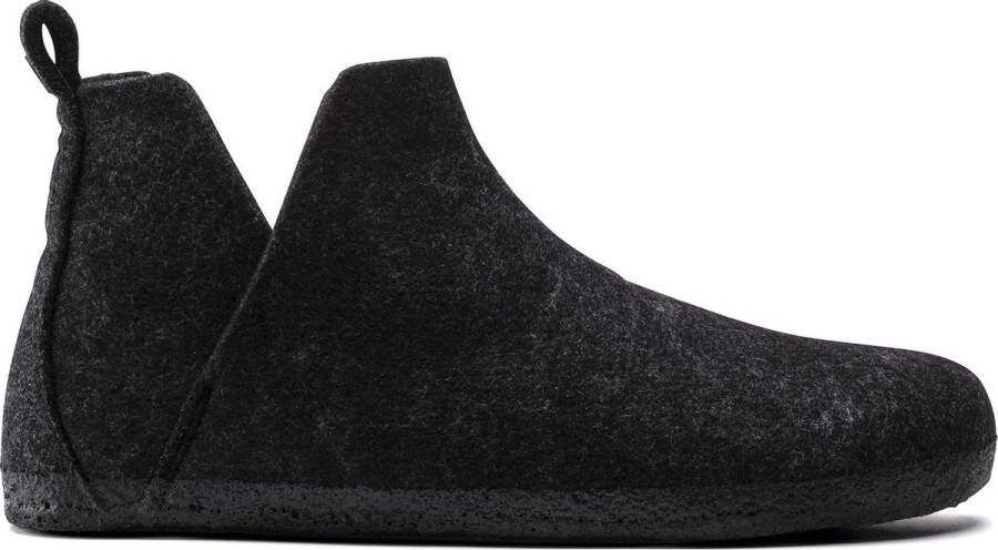 Birkenstock Andermatt regular Filz Shearling Cozy Home Heren Pantoffels Anthraciet