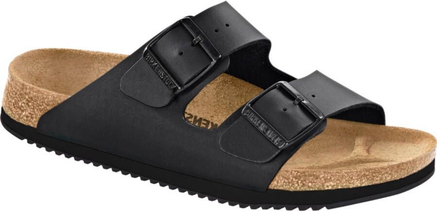 Birkenstock Werkschoenen Arizona SL slippers met olie- en vetbestendige grip-loopzool