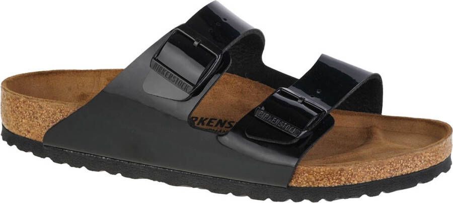 Birkenstock "Sliders Casual Open Platte Schoenen" Zwart