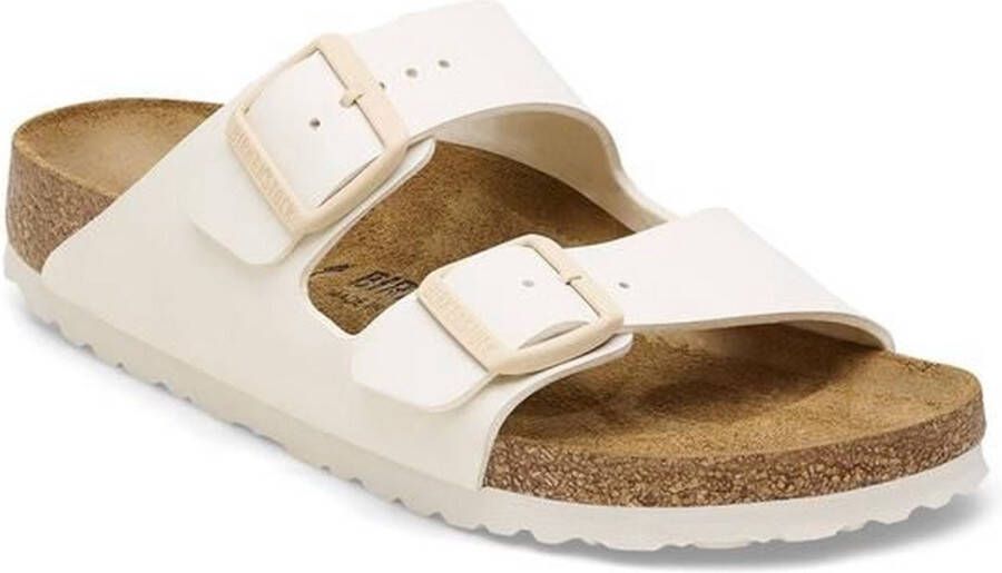 Birkenstock -Dames off-white-crÈme-ivoorkleur slippers & muiltjes