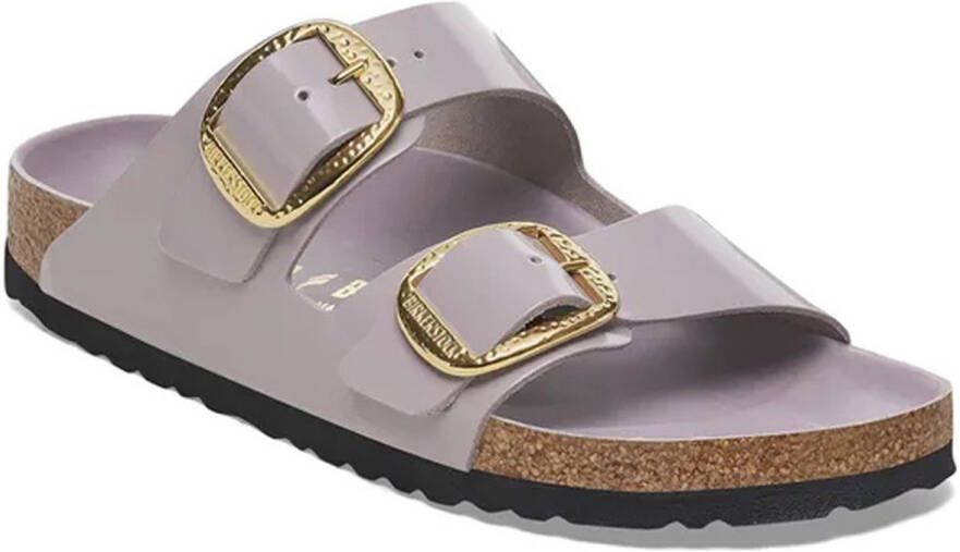 Birkenstock Arizona Big Buckle Slippers High-Shine Faded Purple Narrow Fit Dames