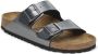Birkenstock Arizona Birko-flor Smalle Sandalen Zilver - Thumbnail 5