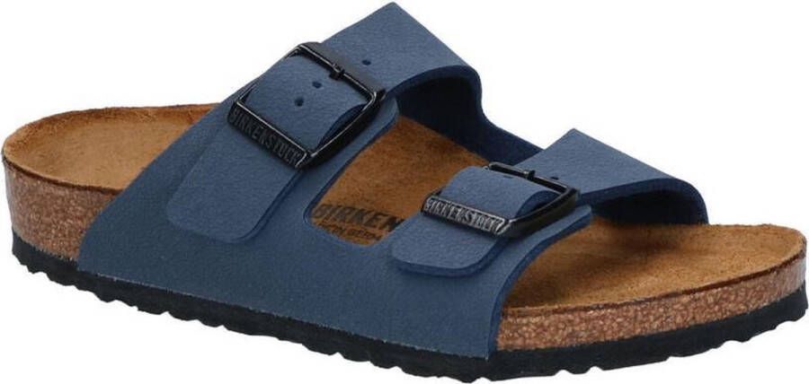 Birkenstock Arizona Kids Slippers Navy Narrow fit | Blauw | Imitatieleer - Foto 2