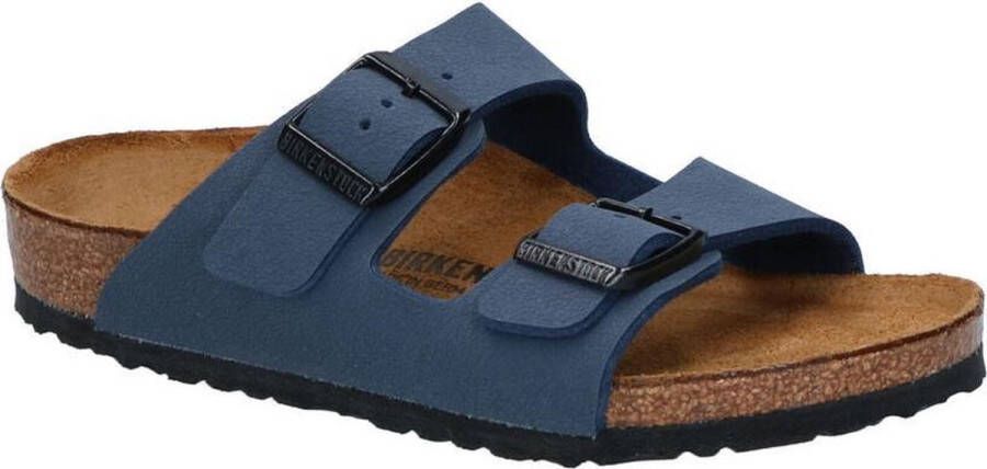 Birkenstock Arizona Kids Slippers Navy Narrow fit | Blauw | Imitatieleer