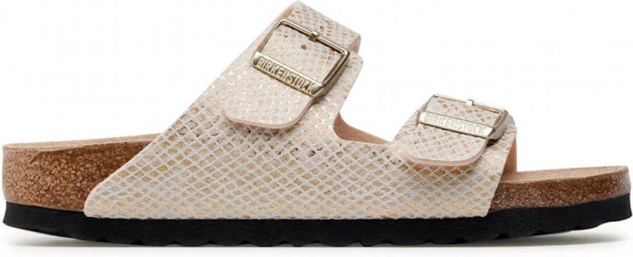 BIRKENSTOCK Slippers Arizona Maat: 42 Materiaal: Leatherlook Kleur: Goud - Foto 6