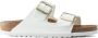 Birkenstock Arizona Grote Gesp Patent Witte Slippers Birko Flor Patent Streetwear - Thumbnail 24