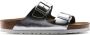 Birkenstock Arizona Slippers Metallic Silver Narrow fit | Zilver | Leer - Thumbnail 6