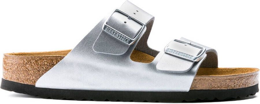 Birkenstock Klassieke Comfort Slider Arizona BS Dames Sandaal Grijs Dames