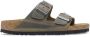 Birkenstock Slipper Arizona 1019313 Khaki Groen Vet Leer Normaal Zacht Voetbed - Thumbnail 2
