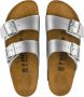 Birkenstock Arizona Dames Slippers Birko-flor Zilver Regular-fit – - Thumbnail 1