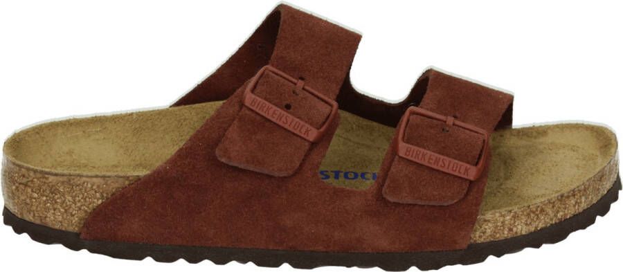 Birkenstock Arizona Dames Slippers Chocolate Narrow fit | Bruin | Suède