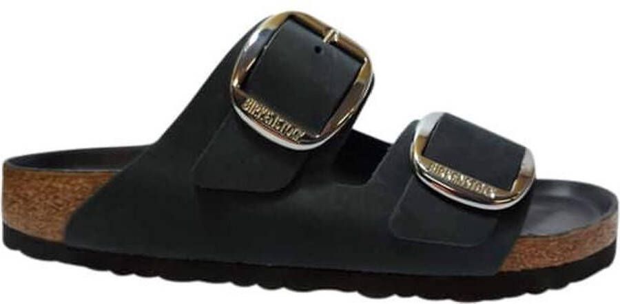 Birkenstock ssandalen Arizona Big Buckle Natural Leather Oiled Etroit Zwart - Foto 12