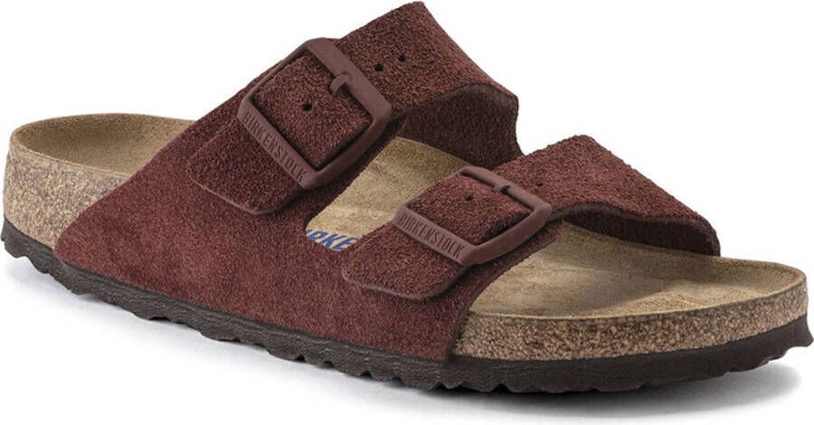 Birkenstock Arizona Dames Slippers Chocolate Narrow fit | Bruin | Suède