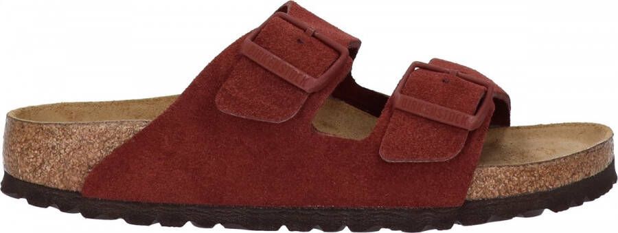 Birkenstock Arizona Dames Slippers Chocolate Narrow fit | Bruin | Suède - Foto 3