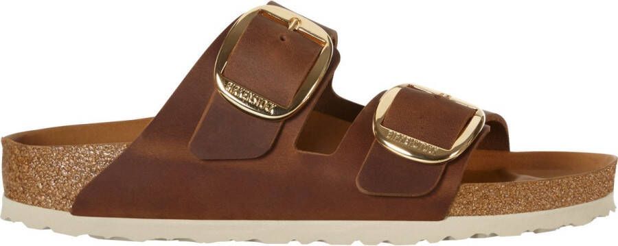 Birkenstock ssandalen Arizona Big Buckle Natural Leather Oiled Etroit Bruin - Foto 7