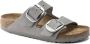 Birkenstock Arizona Dames Slippers Dove Gray Narrow fit | Grijs | Nubuck - Thumbnail 1