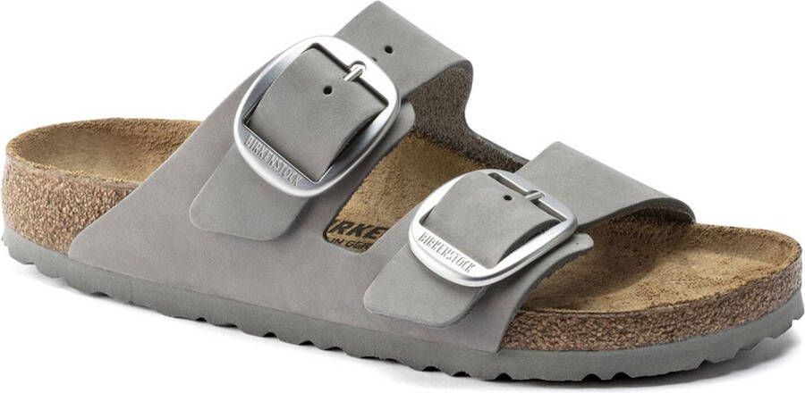 Birkenstock Arizona Dames Slippers Dove Gray Narrow fit | Grijs | Nubuck