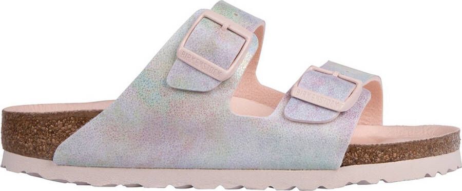 Birkenstock Arizona Dames Slippers Iridescent Light Rose Narrow fit | Roze | Microvezel - Foto 2