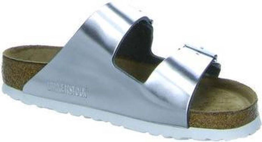 Birkenstock Arizona Dames Slippers Metallic Silver Regular fit | Zilver | Leer - Foto 2