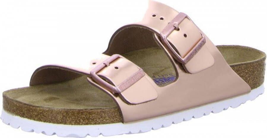 Birkenstock Arizona natuurleer metallic copper zacht voetbed regular sandalen dames (952091) - Foto 3