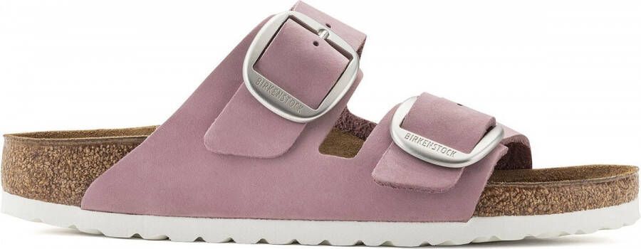 Birkenstock Arizona nubuck Big Buckle roze narrow sandalen dames (1022161)