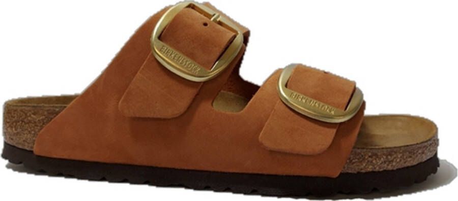 BIRKENSTOCK Arizona | Burnt Orange Nar Oranje Nubuck Platte sandalen Unisex - Foto 6