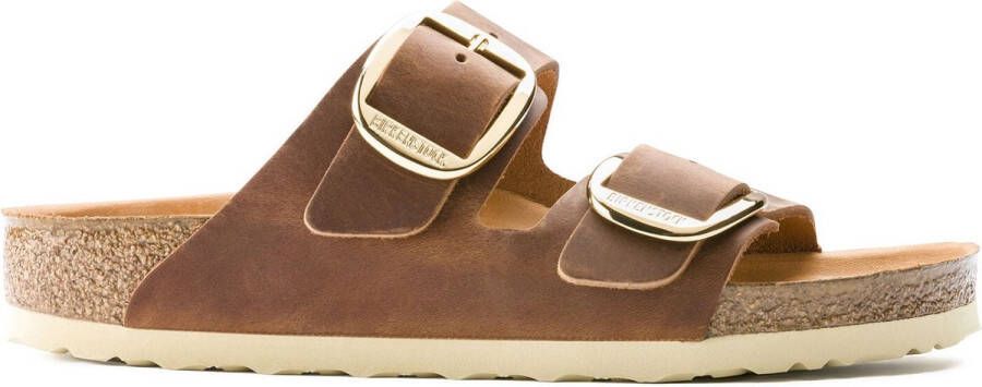 Birkenstock ssandalen Arizona Big Buckle Natural Leather Oiled Etroit Bruin - Foto 7